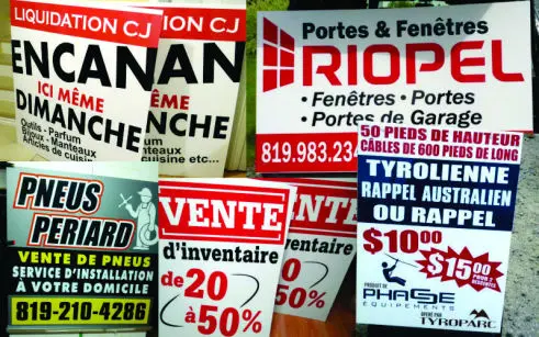 Affiches coroplast
